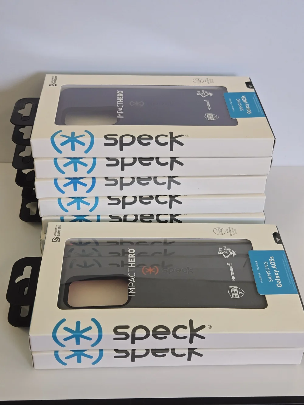Lot Of 8 Speck ImpactHERO Phone Case - 2 Gray, 6 Navy Galaxy AO3s